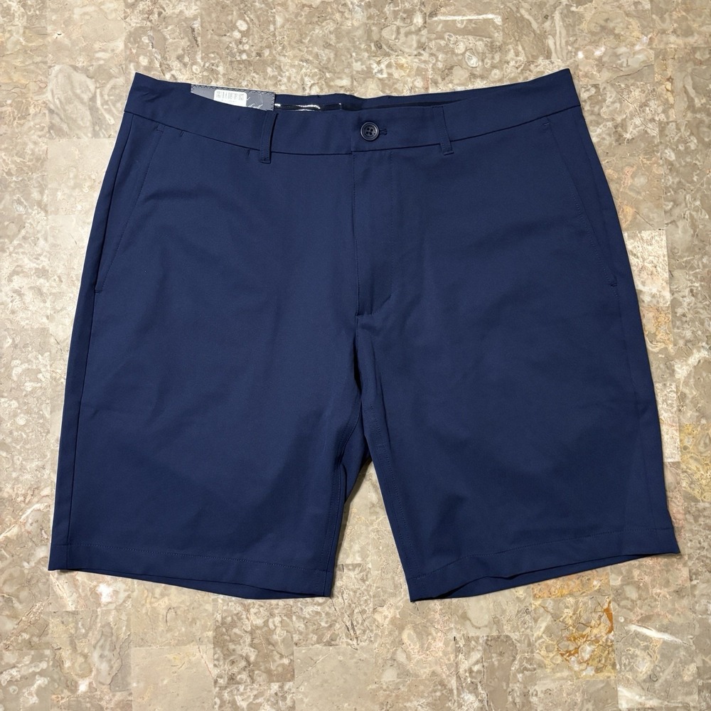 Holderness & Bourne Shorts Mens 34 Blue The Harwood Golf Chino Performance NEW